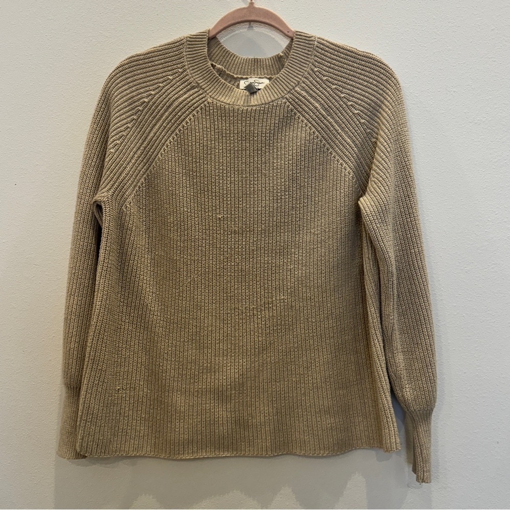 Jessica Simpson Tan Sweater size Large